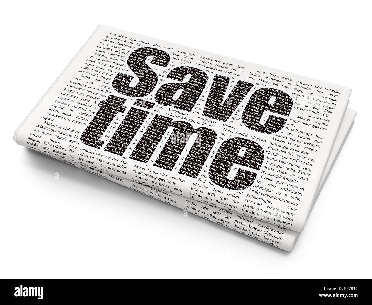 Timeline Konzept: Zeit für Zeitung Hintergrund speichern Stockfoto