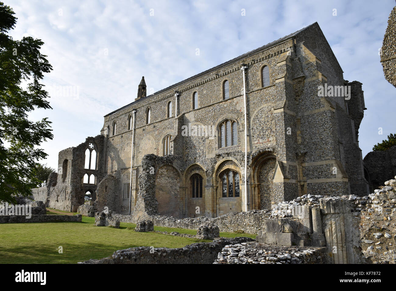 Binham Priorat, Norfolk, Benediktinerpriorat ruiniert Stockfoto