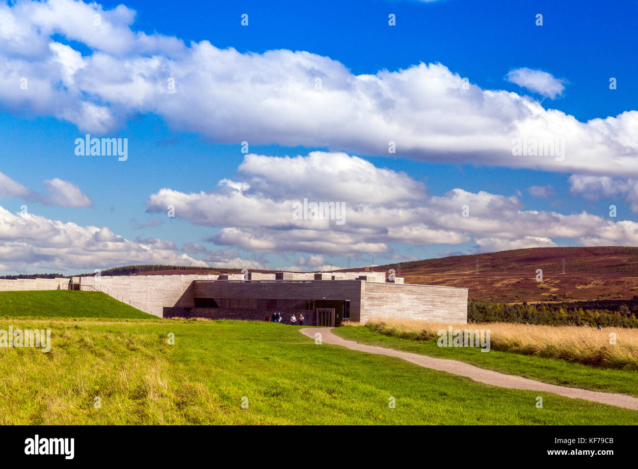 Das Visitor Center in das Culloden Battlesite Standort in der Nähe von Inverness, Schottland, Großbritannien Stockfoto