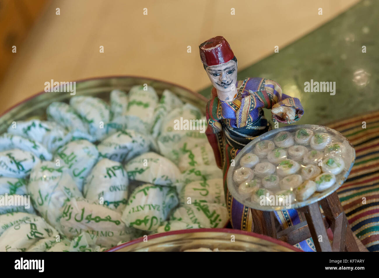 Zalatimo Sweet Shop, Amman, Jordanien Stockfoto