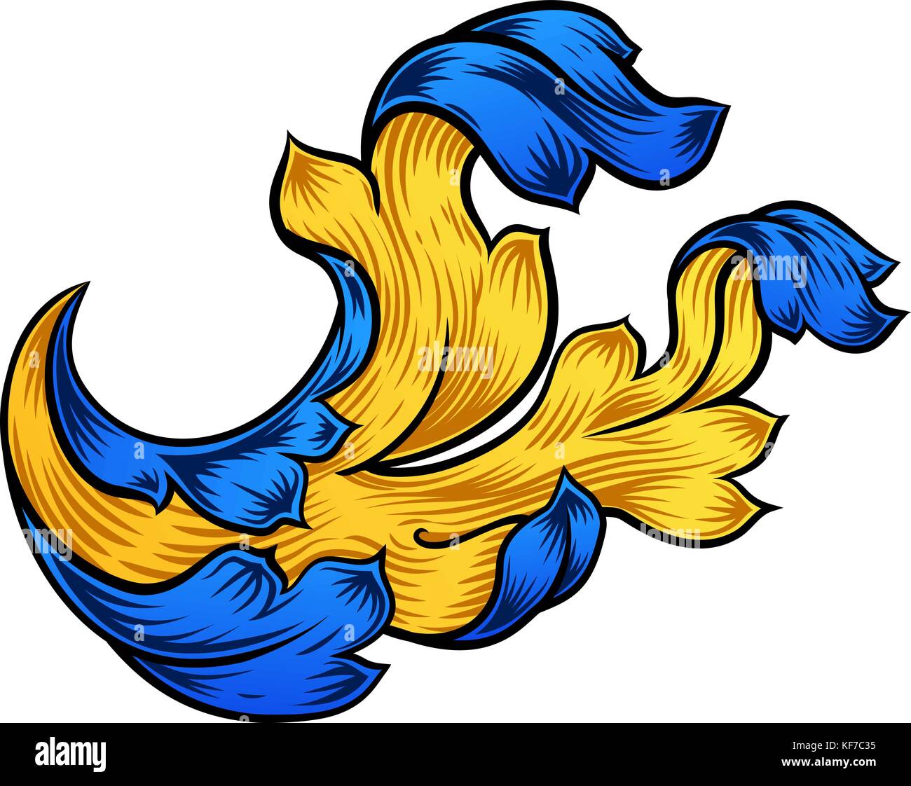 Florales Schriftmuster Filigranes Heraldry Design Stock Vektor