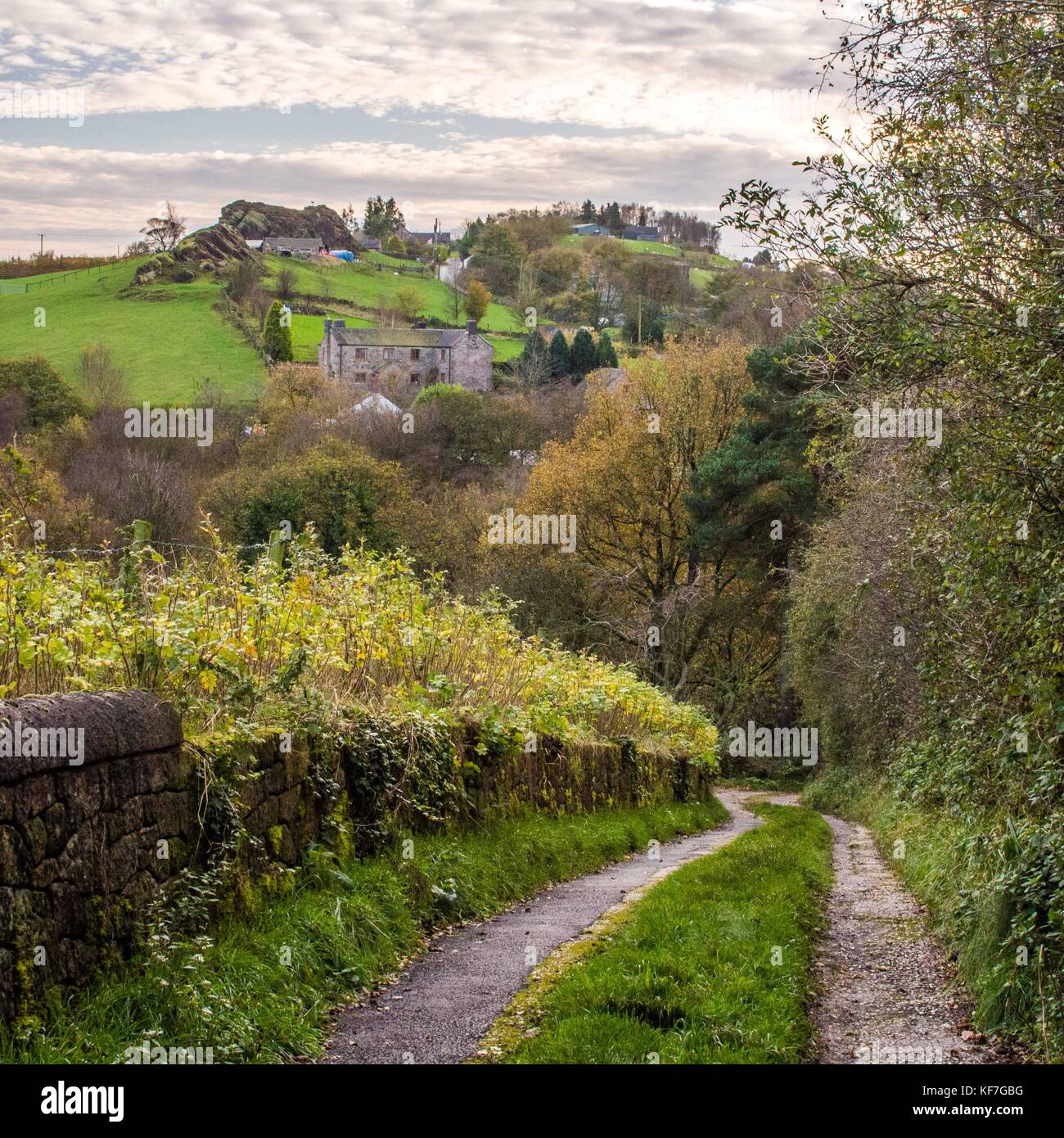 Ländliche Szene im Biddulph, Staffordshire, England Stockfoto