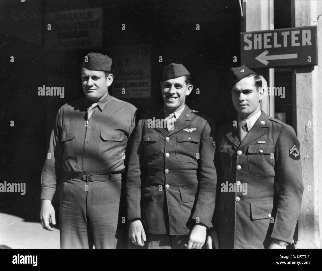 1 107072 Amerikanische Soldaten in einem Queensland Street, Ca. 1943 Stockfoto