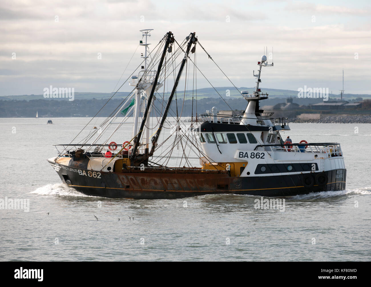 Arcturus Fischtrawler - BA 862 - Portsmouth Harbour, Portsmouth, Hampshire, England, Großbritannien Stockfoto