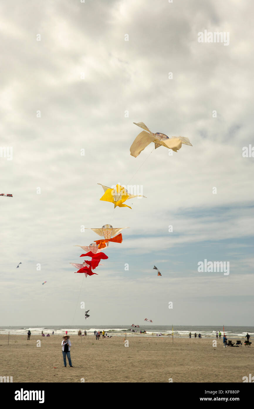 Usa, Washington State, Long Beach Halbinsel, Kite an der International Kite Festival Fliegen Stockfoto