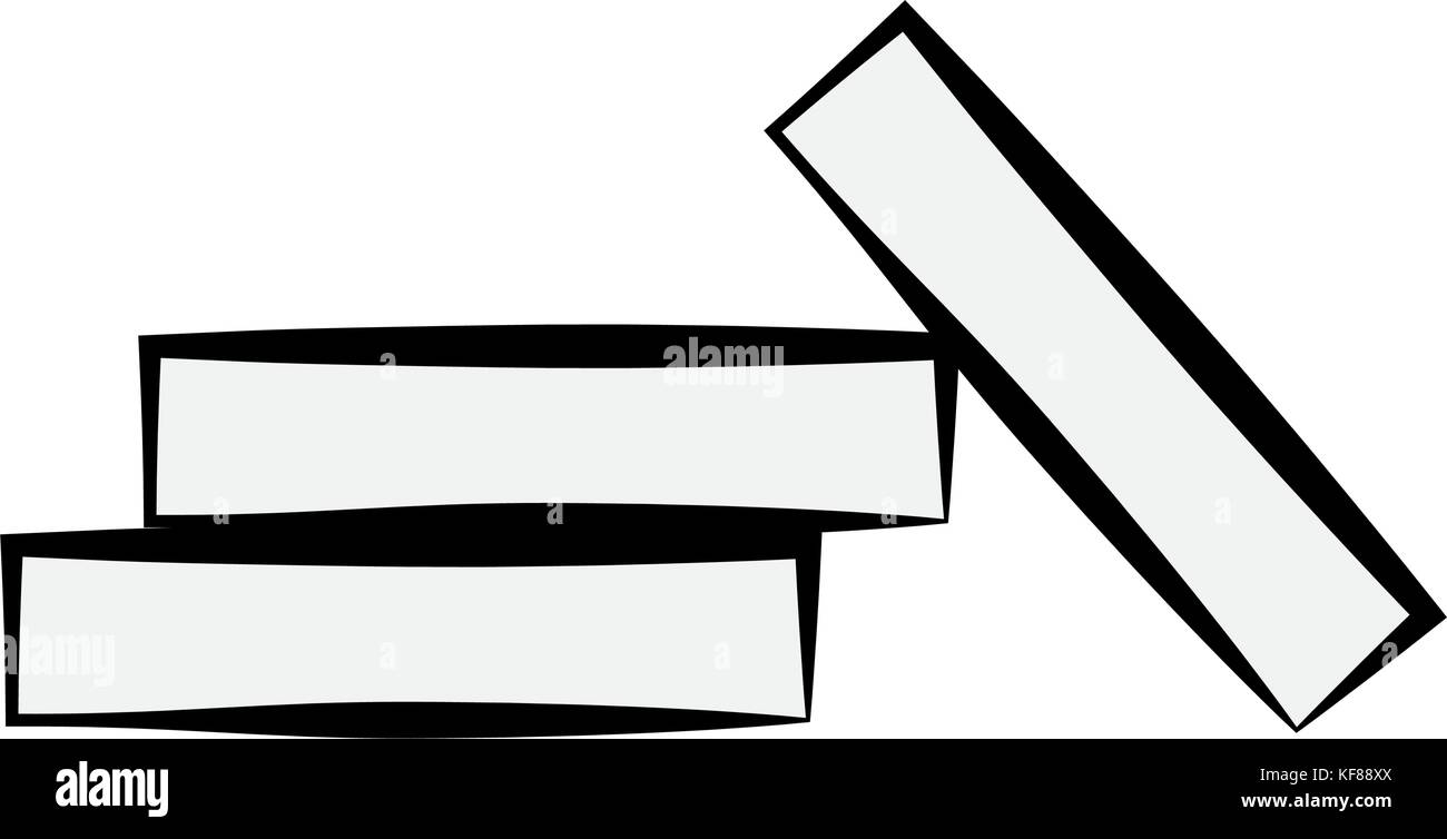 Kreide für die Tafel cartoon vektor design auf weißem Hintergrund Stock Vektor