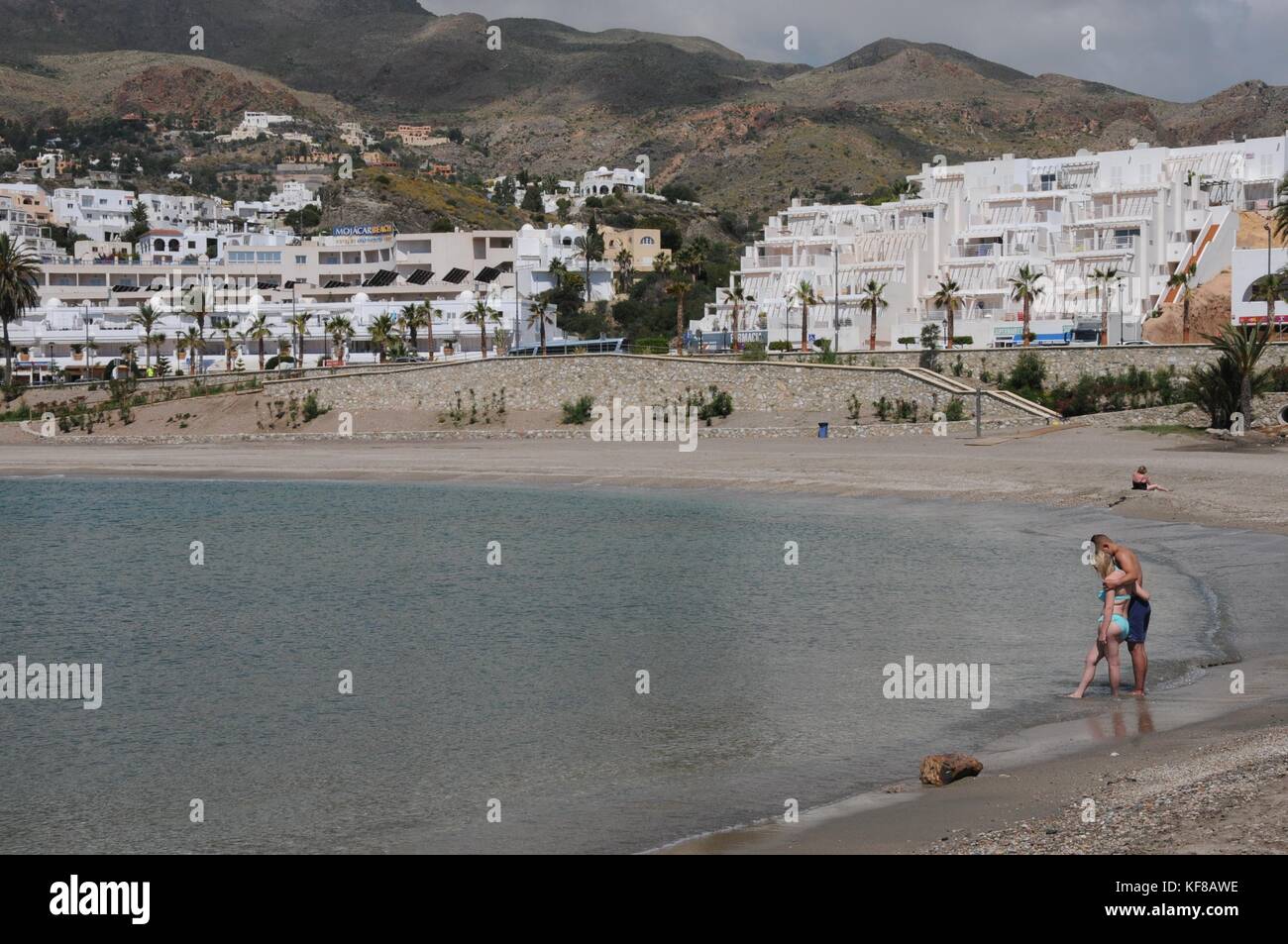 Der Strand von Mojacar Playa, Almeria, Spanien Stockfoto