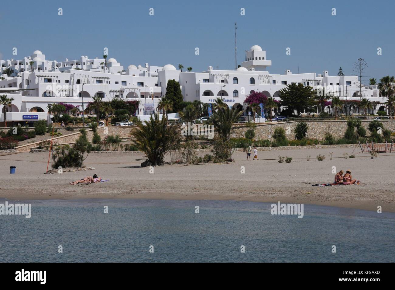 Der Strand von Mojacar Playa, Almeria, Spanien Stockfoto