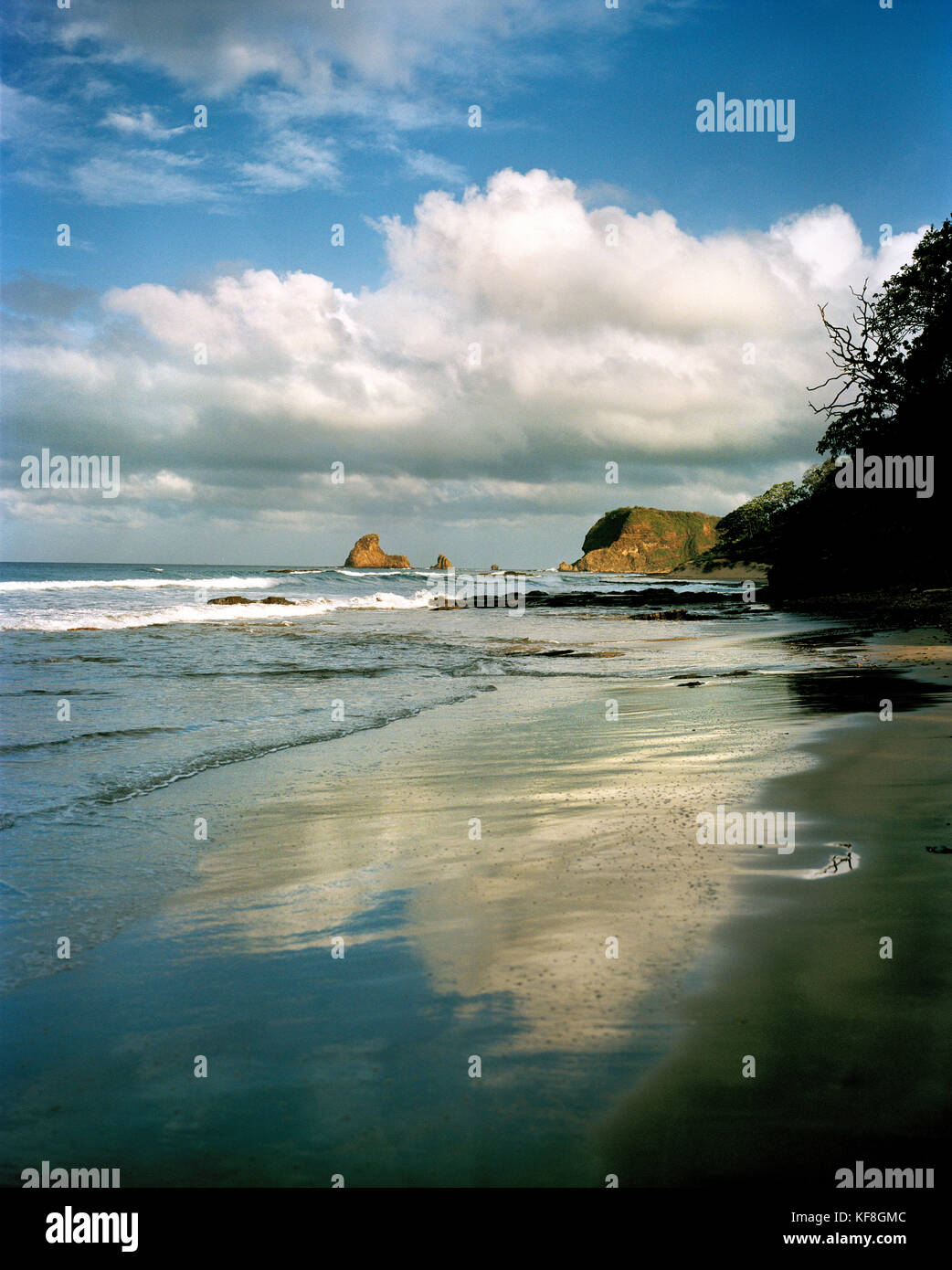 Nicaragua, San Juan del Sur, maderas Strand Stockfoto