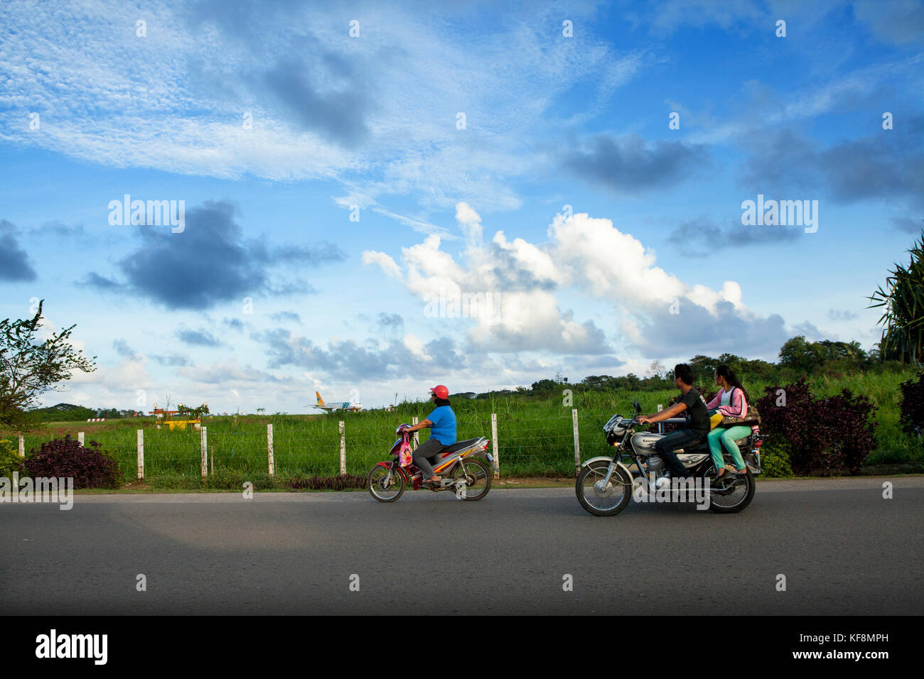 Philippinen, Palawan, Puerto Princessa, rizal Avenue, die Straße zum Flughafen Stockfoto