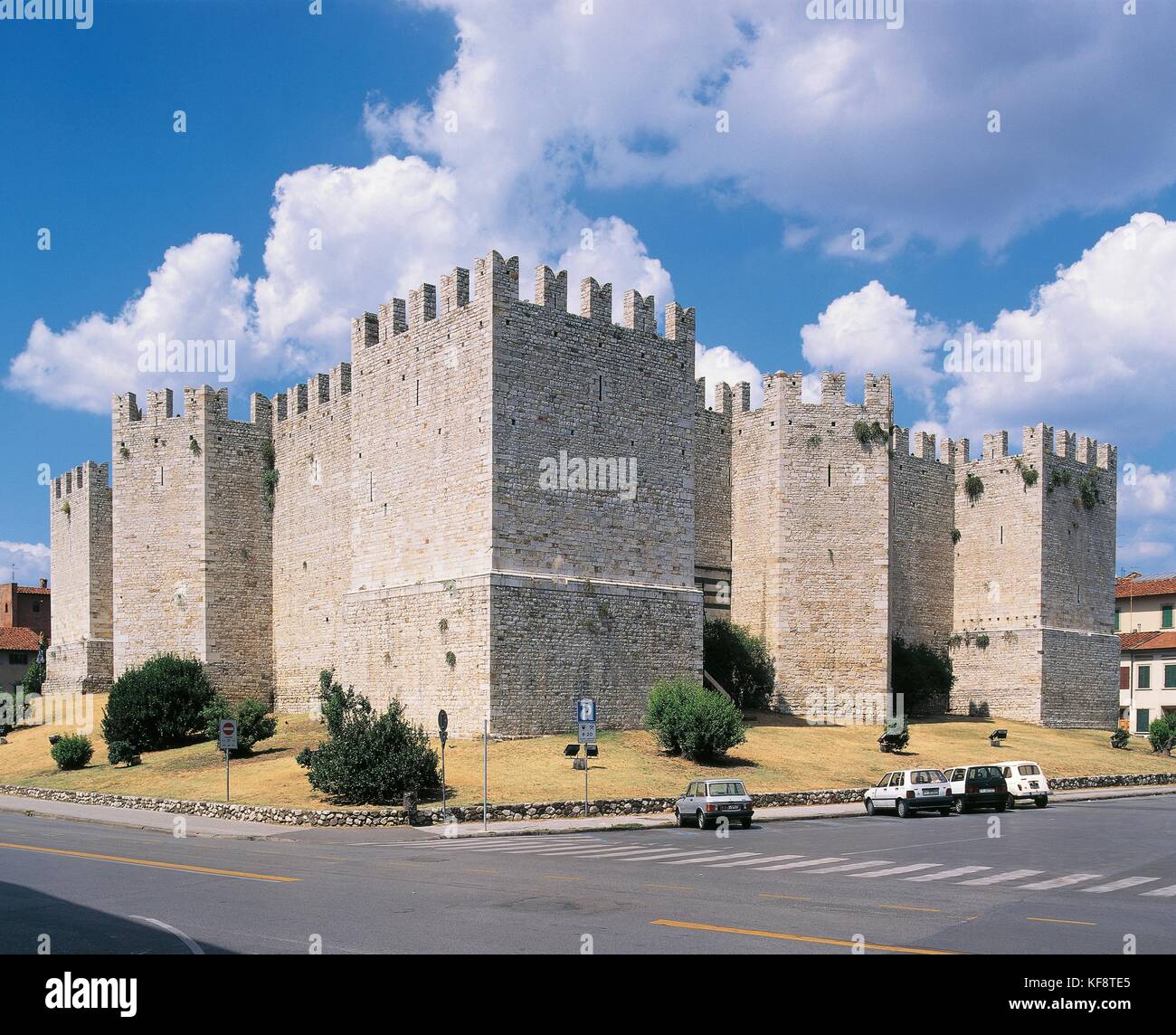 Der prato Toskana Kaiser Schloss von Friedrich II. im Jahre 1248 gebaut Stockfoto