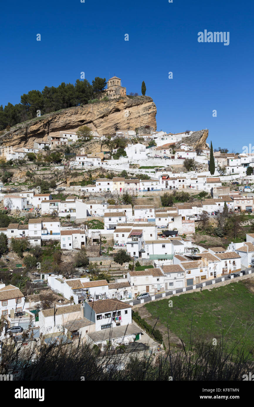 Montefrio, Provinz Granada, Andalusien, Südspanien. typischen weißen Berg Stadt. Stockfoto