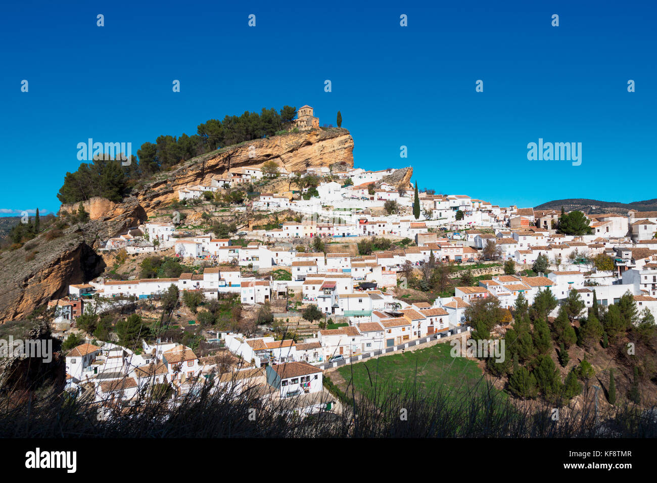 Montefrio, Provinz Granada, Andalusien, Südspanien. typischen weißen Berg Stadt. Stockfoto