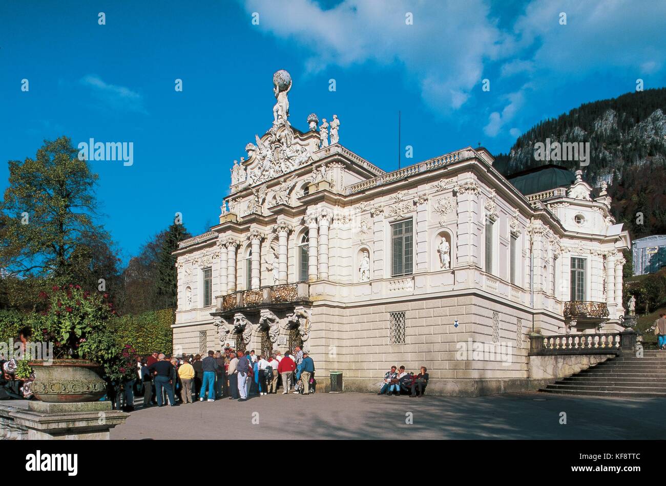 D Schloss Linderhof von Bayern Ludwig II. Stockfoto