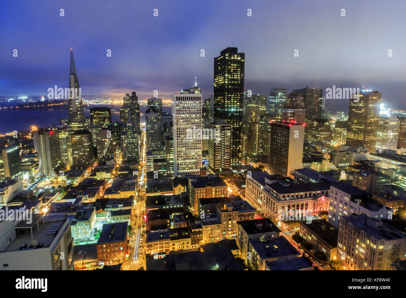 San Francisco City lights Stockfoto