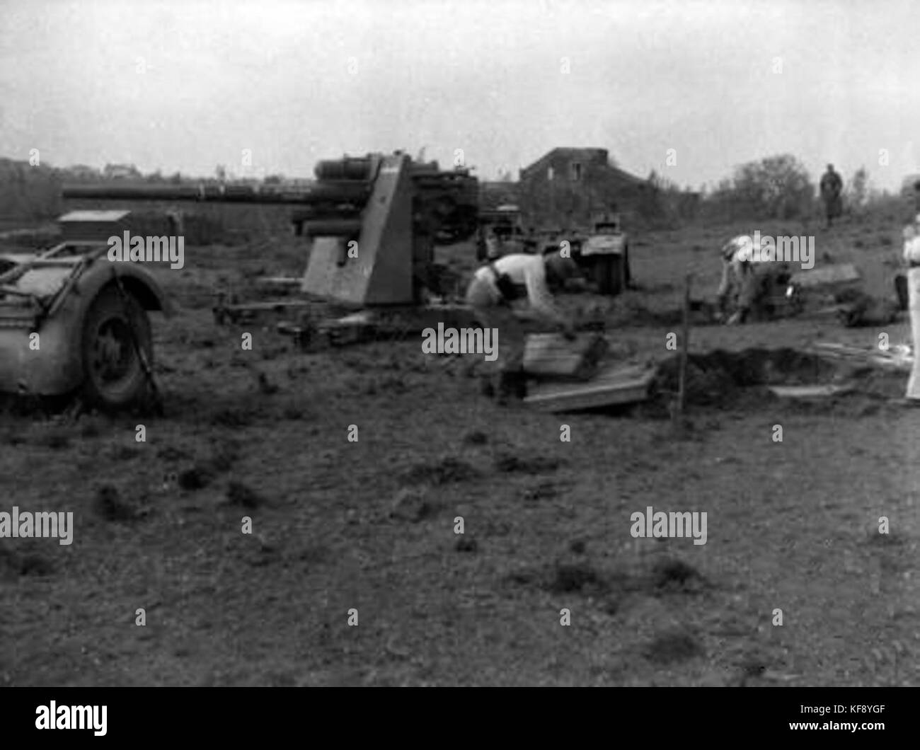 88 mm Flak 36 in Italien 1942 Stockfoto