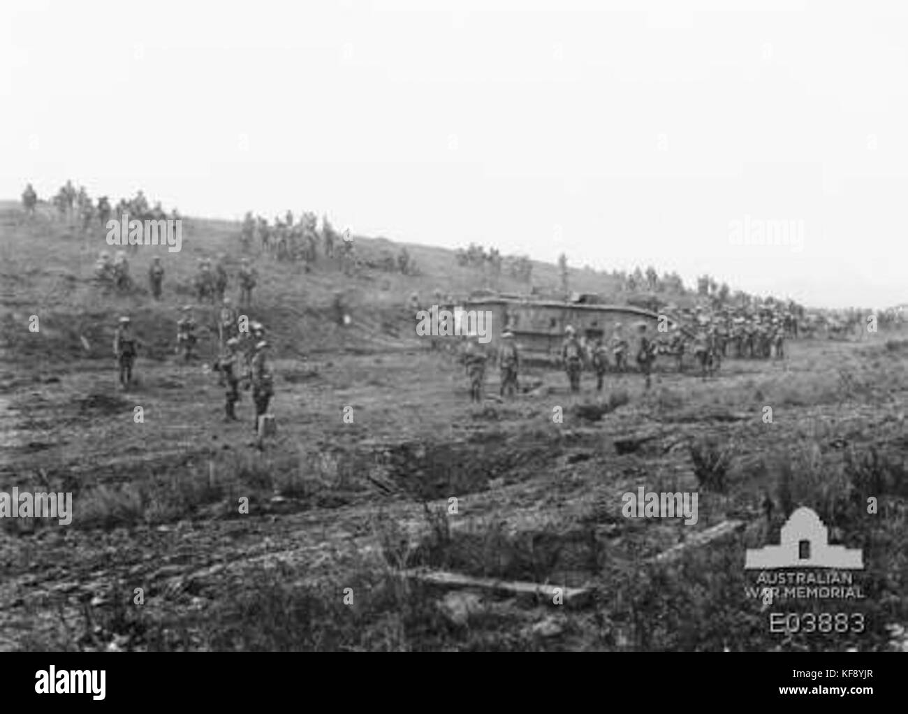 AWM E 03883 5. Brigade Picardie 8. August 1918 Stockfoto