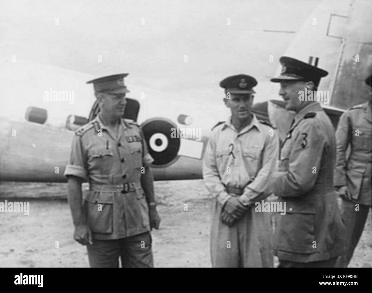 Governor General NZ Newall an jacquinot Bay 1945 Stockfoto