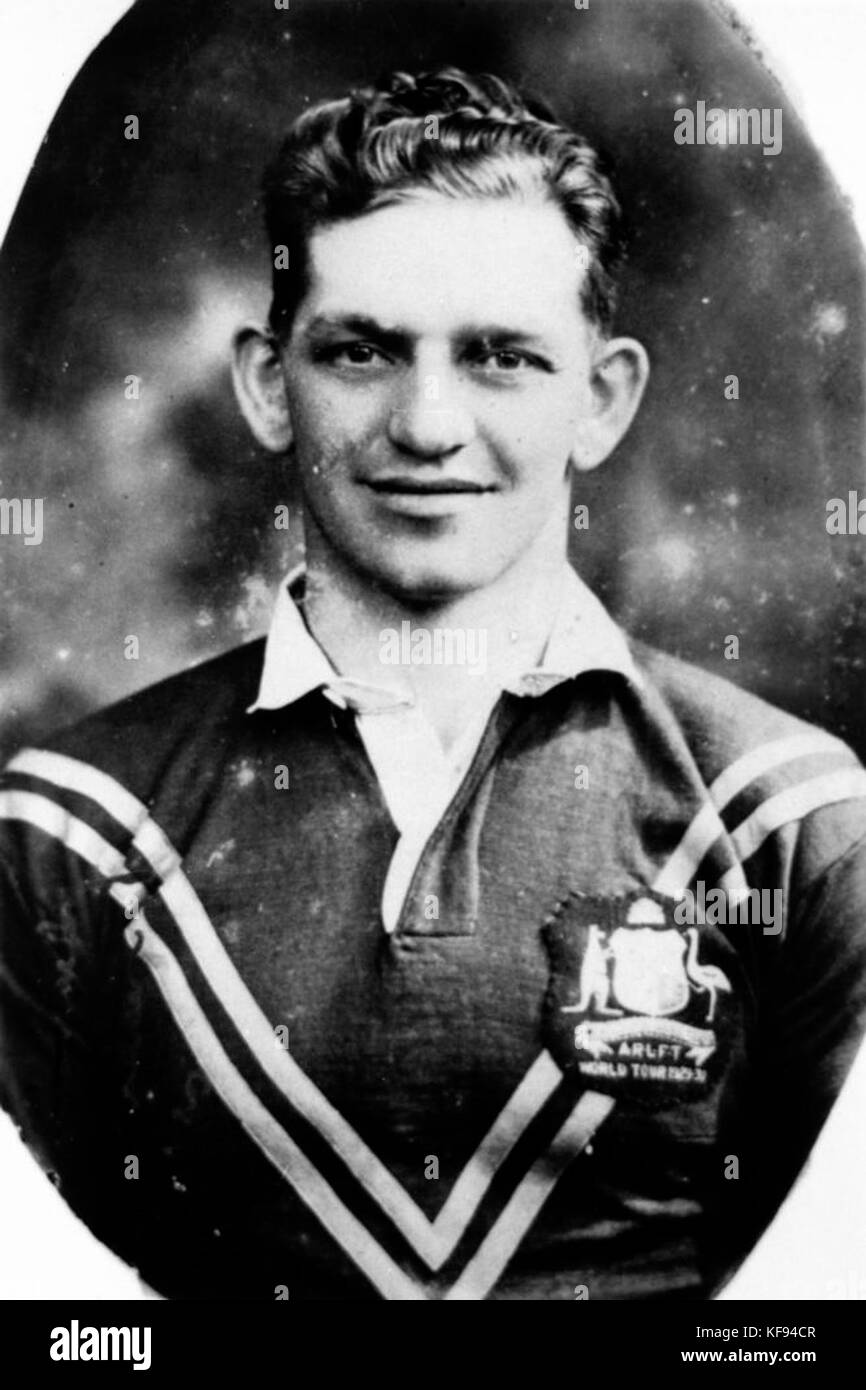 1 135643 Rugby League footballer Mick Madsen, Ca. 1935 Stockfoto