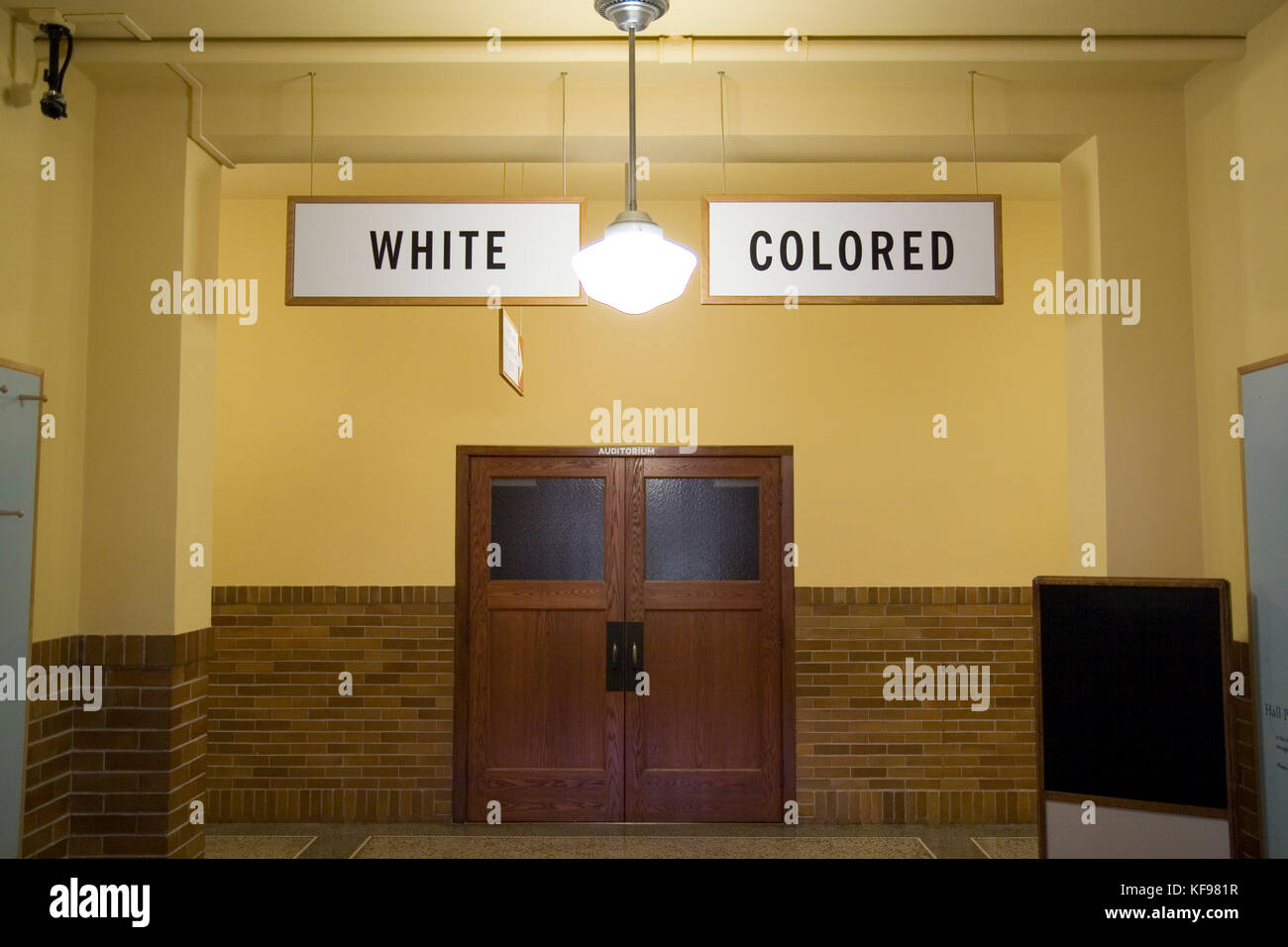 Topeka, Kansas KS USA, The Brown v. Board of Education National Historic Site in Monroe Elementary, die Schule Linda Brown war mit beschäftigt. Die Website war Stockfoto