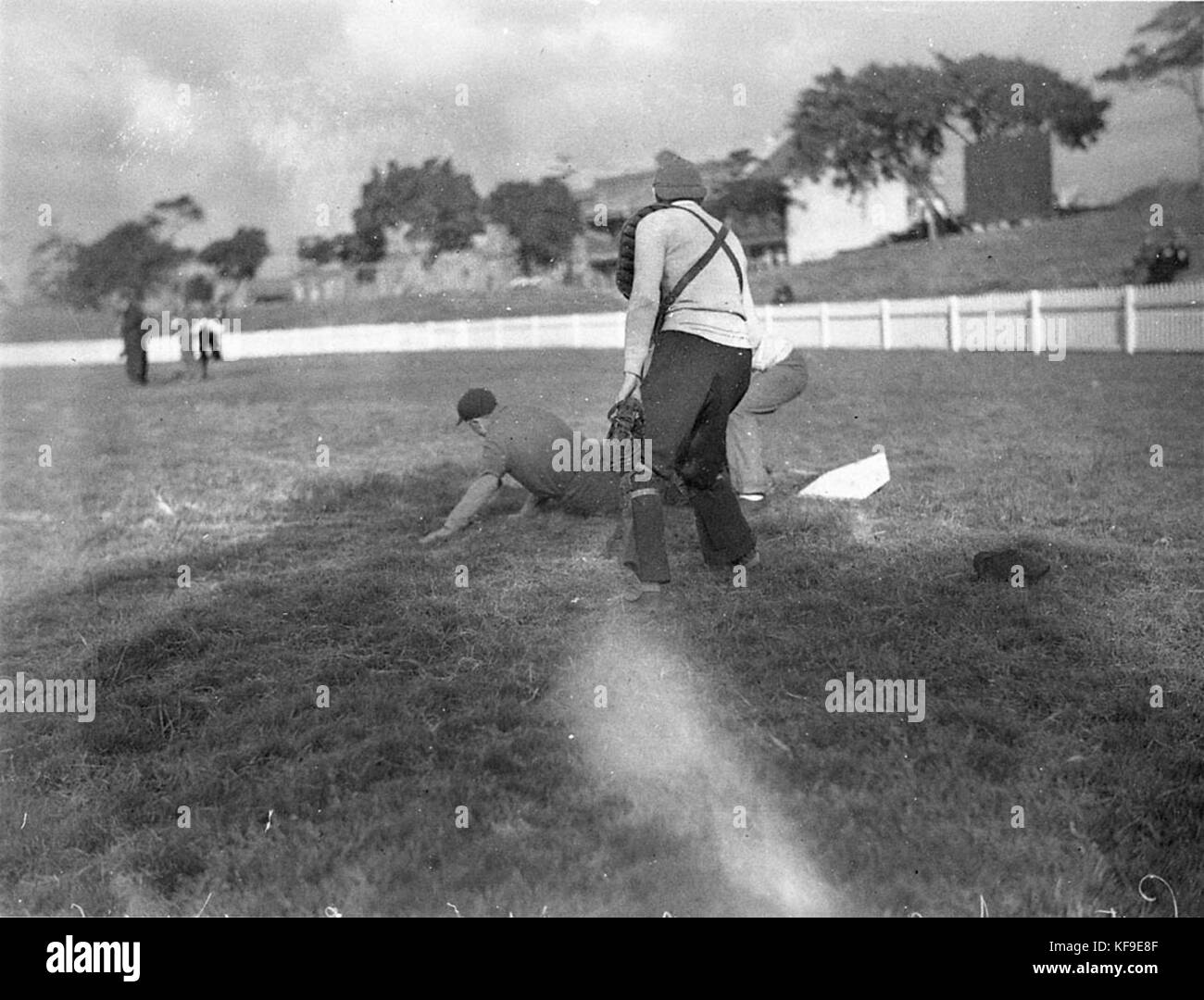 6773 Baseball Aktion Redfern, Ovale, 29. Mai 1934 Stockfoto