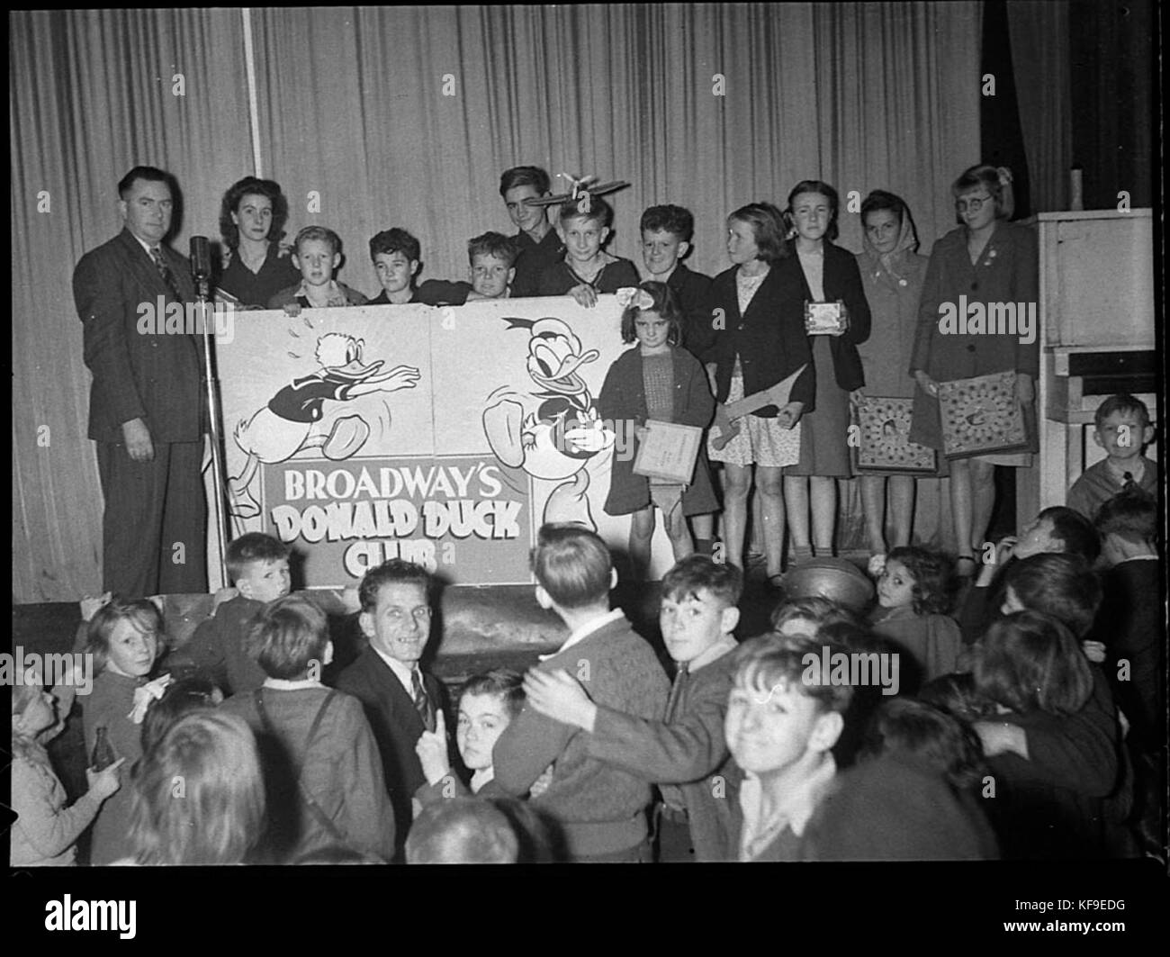 26227 Broadway Theater Donald Duck Club für Acme Theater genommen Stockfoto