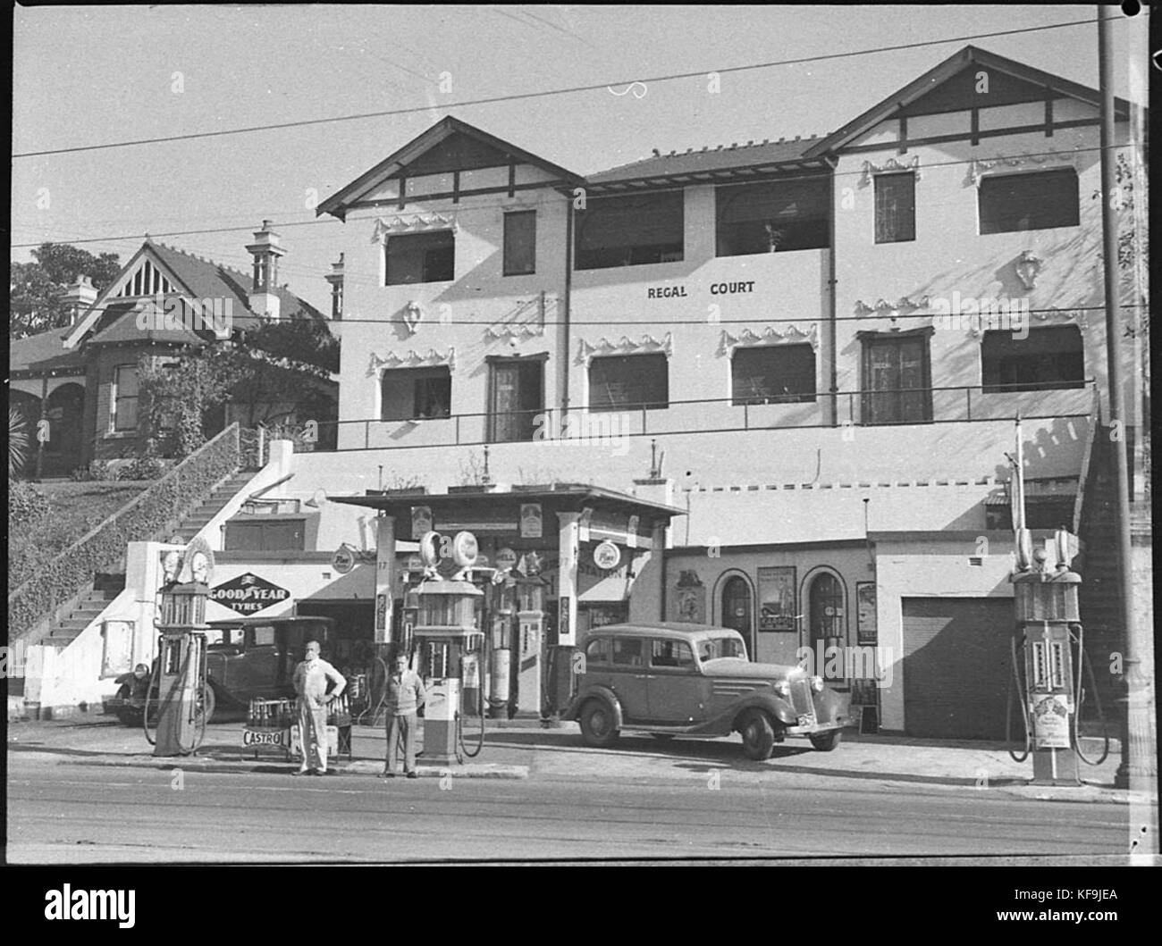 19812 Royal Service Station Stockfoto