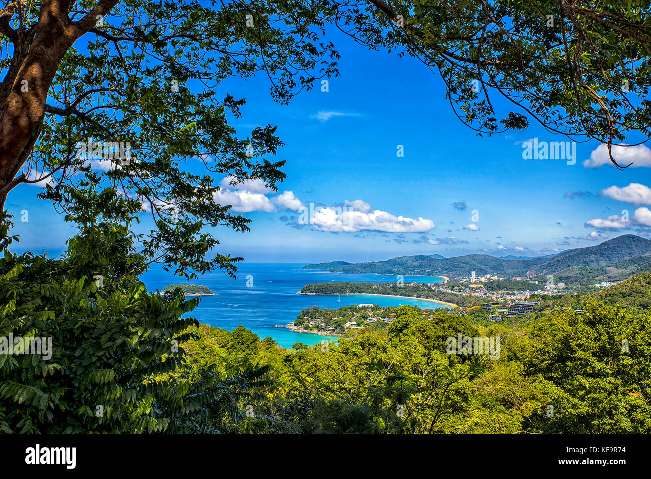 Thailand Phuket Panorama von da View Point Stockfoto