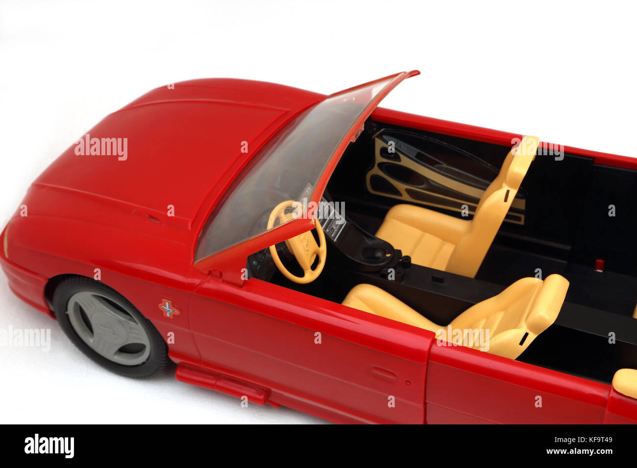 Vintage Spielzeug 90er Ford Mustang Cabrio Barbie Stockfoto