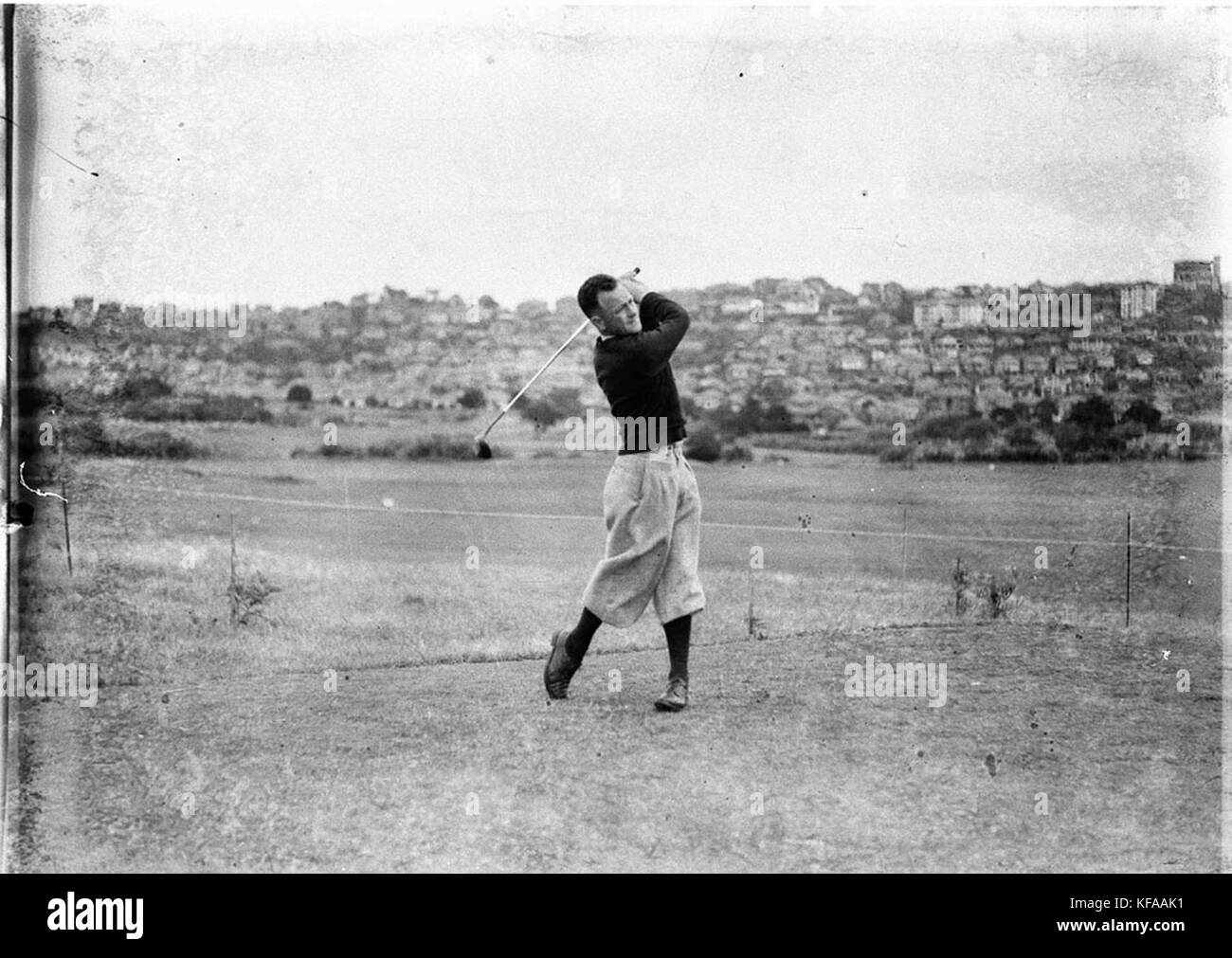 50913 Unbekannter Golfspieler Stockfoto