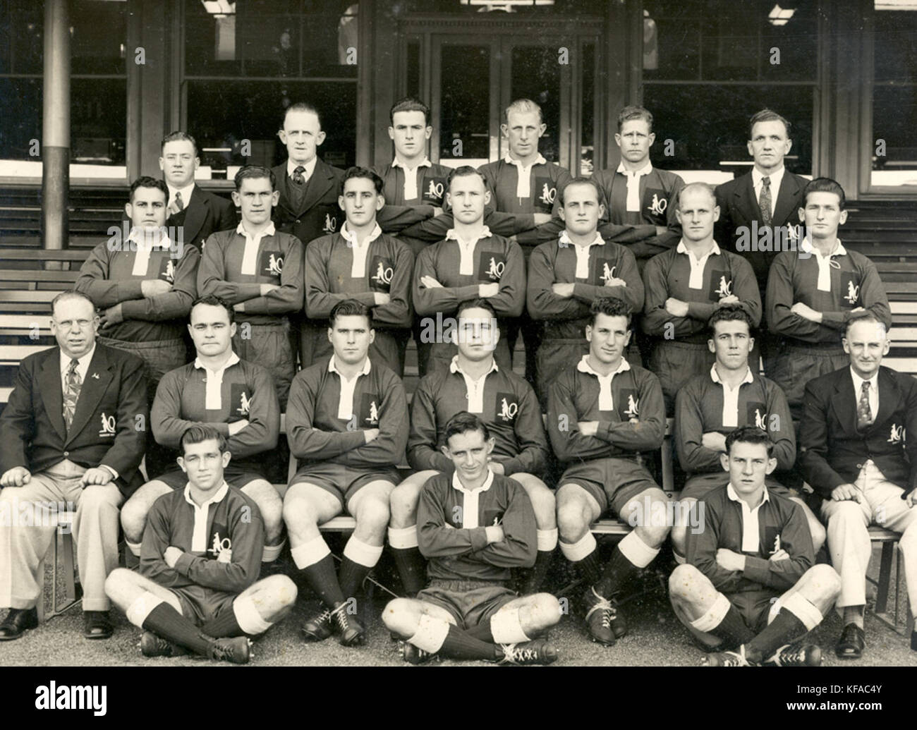 Queensland State Rugby Team (1952, Sydney) Stockfoto