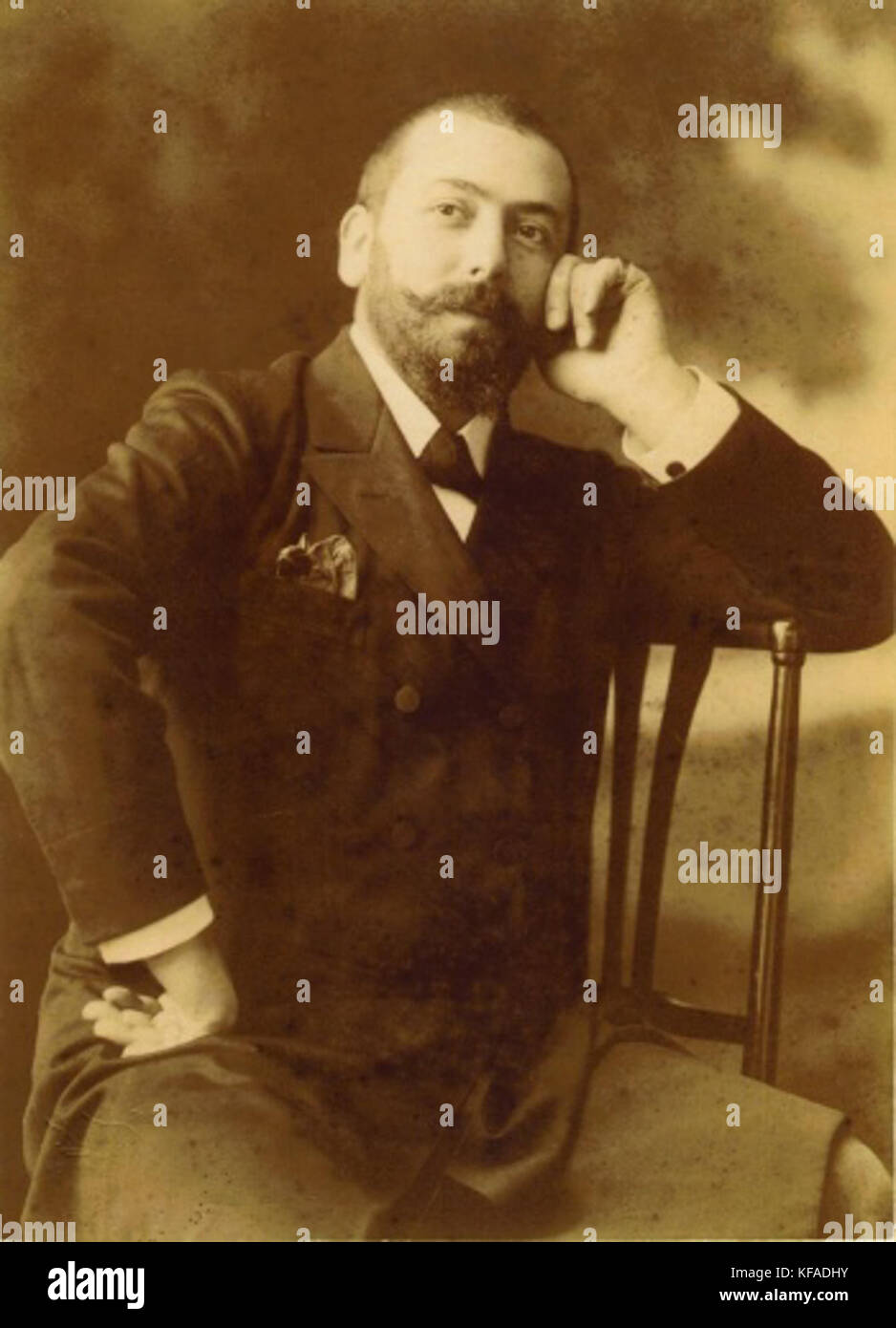 Marius Sestier war ein französischer Fotograf, der für seine Pionierarbeit auf dem Gebiet der Fotografie bekannt war. Dieses Bild aus dem Jahr 1896 fängt seine Beiträge zu den frühen Jahren der fotografischen Geschichte ein. Stockfoto