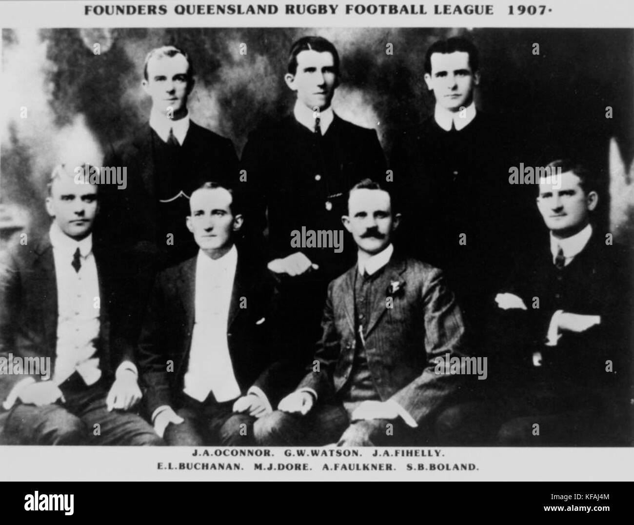 1 135415 Gründer von Queensland Rugby Football League, 1907 Stockfoto