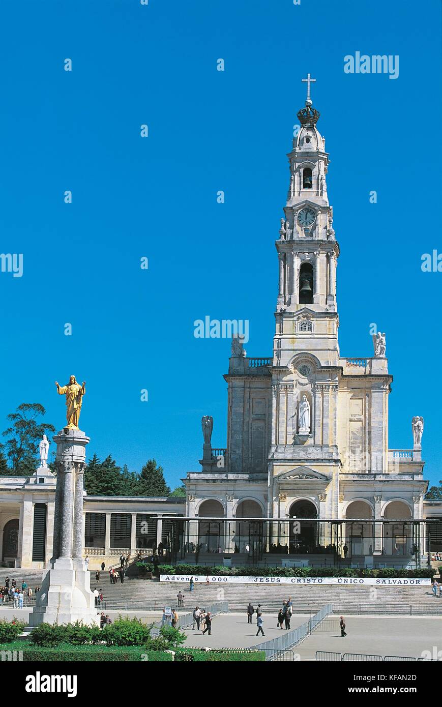 Portugal, Bezirk Santarem, Fatima, das Heiligtum. Stockfoto