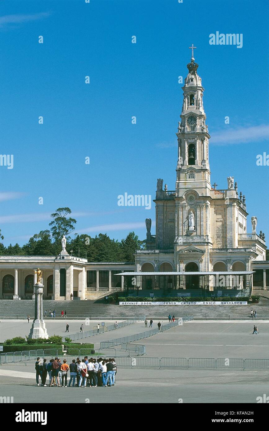 Portugal, Bezirk Santarem, Fatima, das Heiligtum. Stockfoto