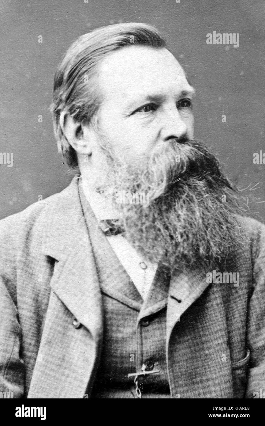 Friedrich Engels, deutscher Philosoph, Wissenschaftler, Mitbegründer der marxistischen Theorie Stockfoto