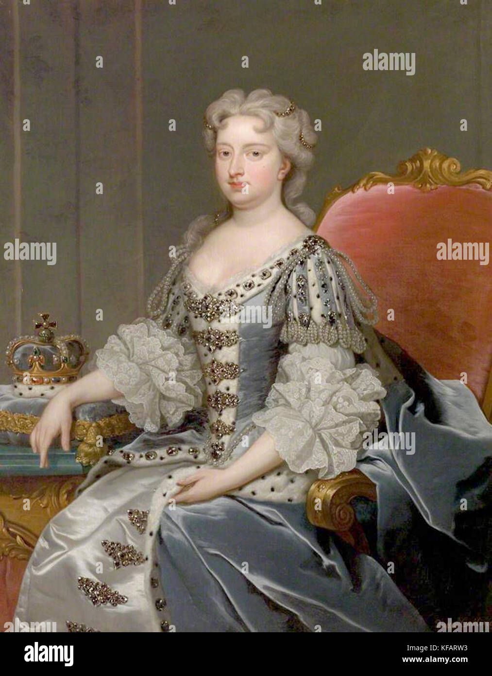 Caroline von Ansbach, Königin des Vereinigten Königreichs 1730 Stockfoto