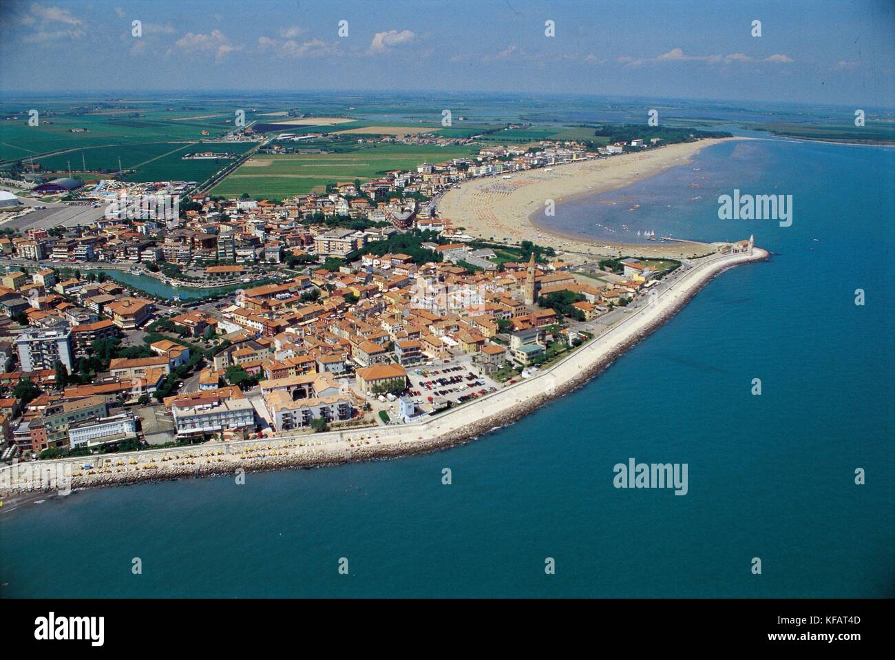 Friaul Lignano sabbiadoro Küste Stockfoto