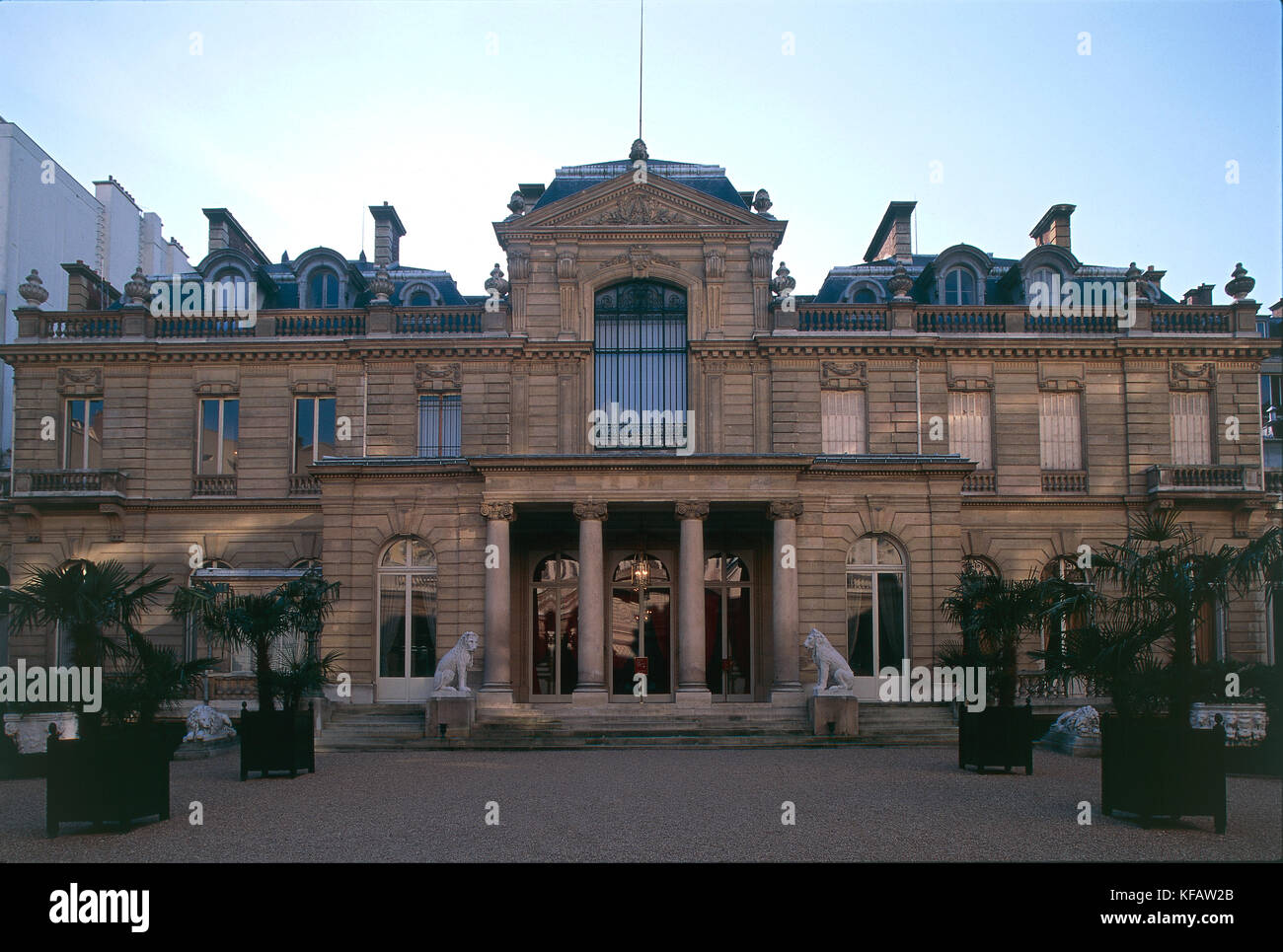 Frankreich Paris Boulevard Haussmann jacquemart-andre Museum' Fassade Stockfoto