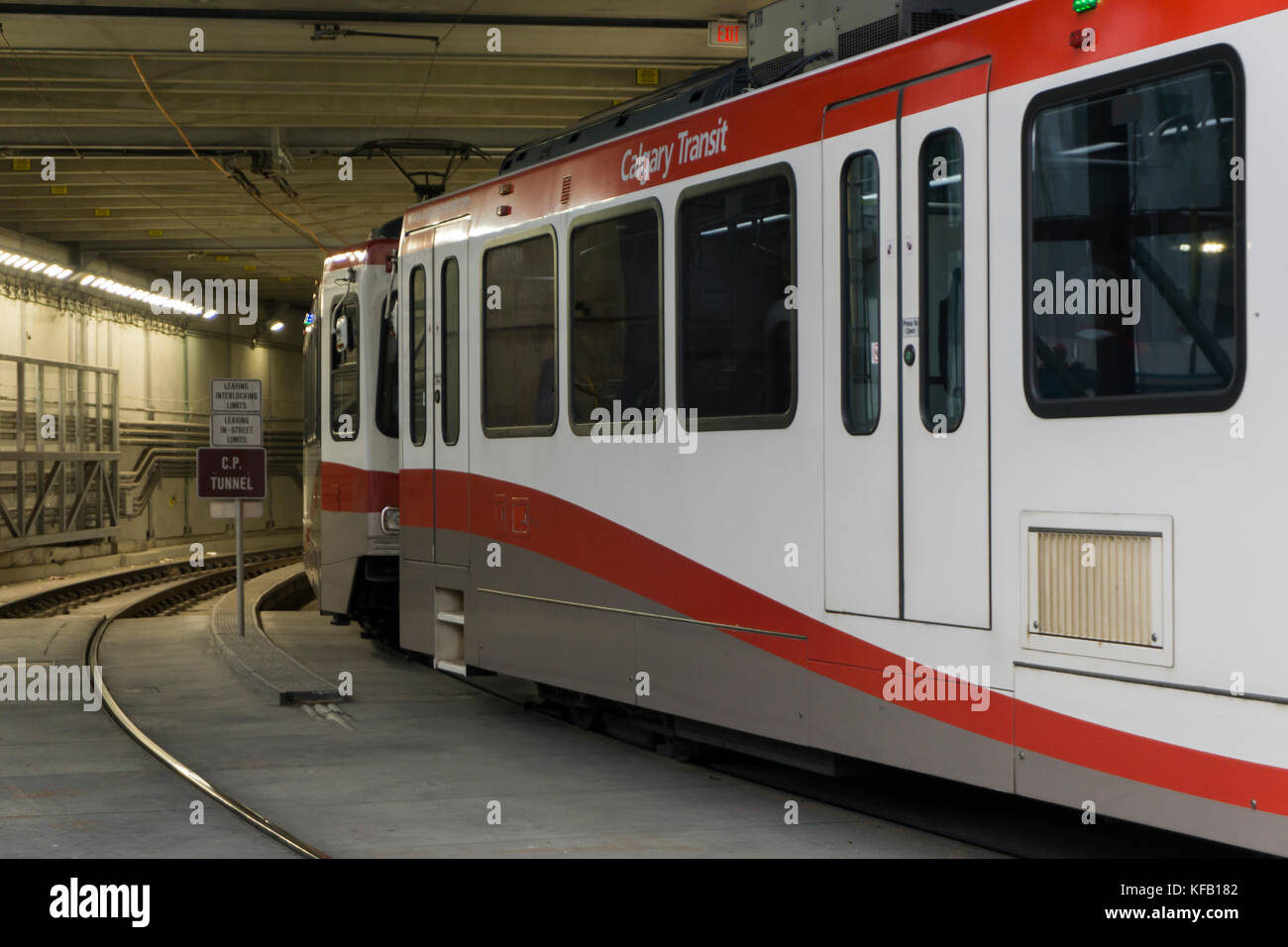C-Train Calgary abg Stockfoto