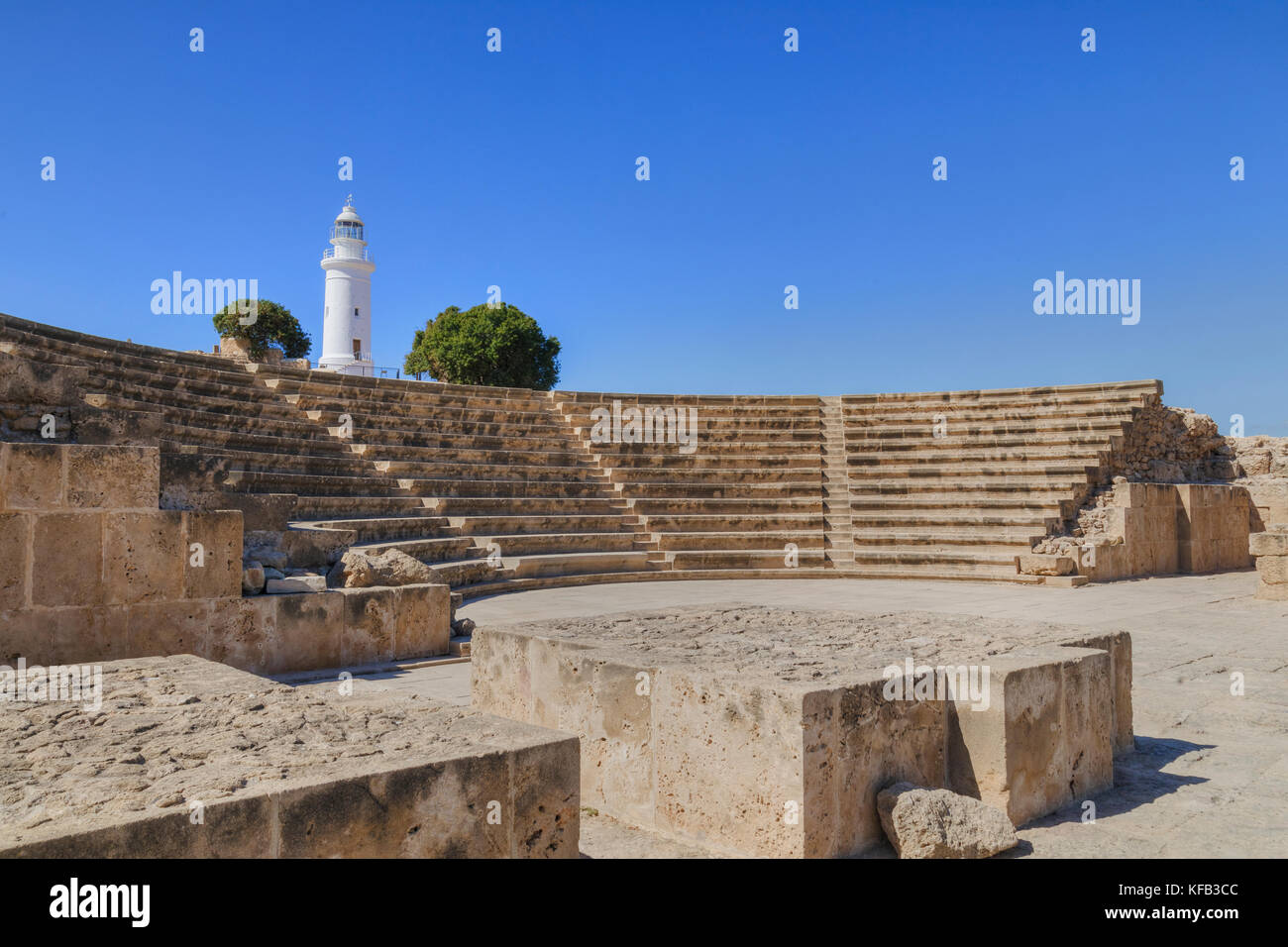 Der Archäologische Park Paphos, Paphos, Zypern Stockfoto