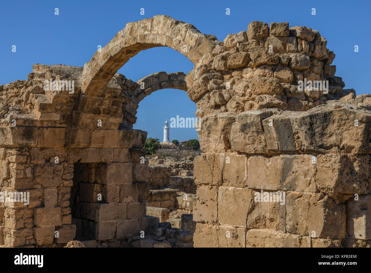 Paphos amphitheatre lighthouse cyprus -Fotos und -Bildmaterial in hoher ...