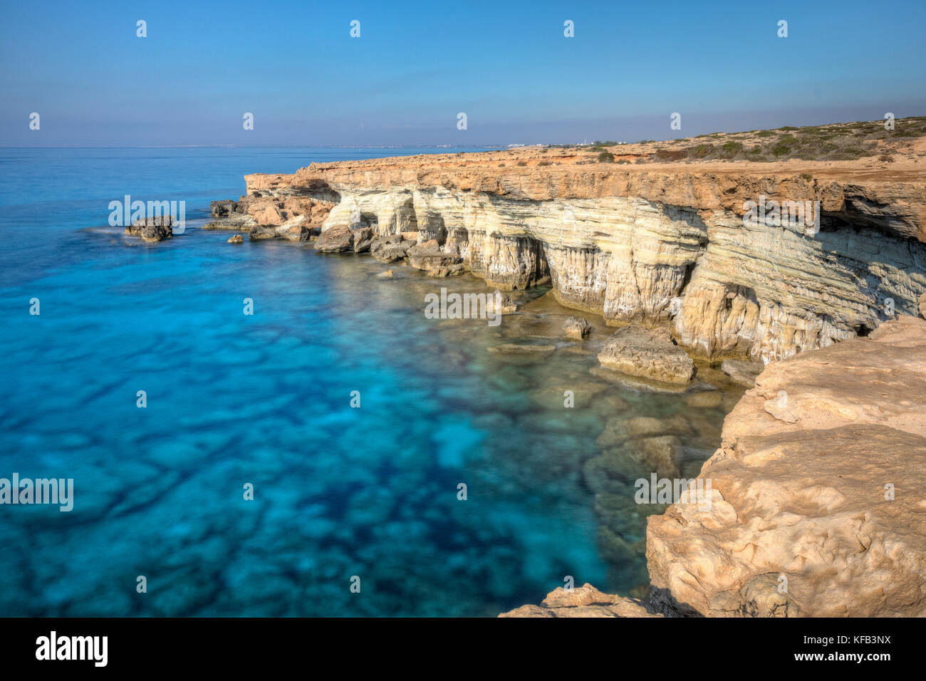 Sea Caves, Ayia Napa, Zypern Stockfoto