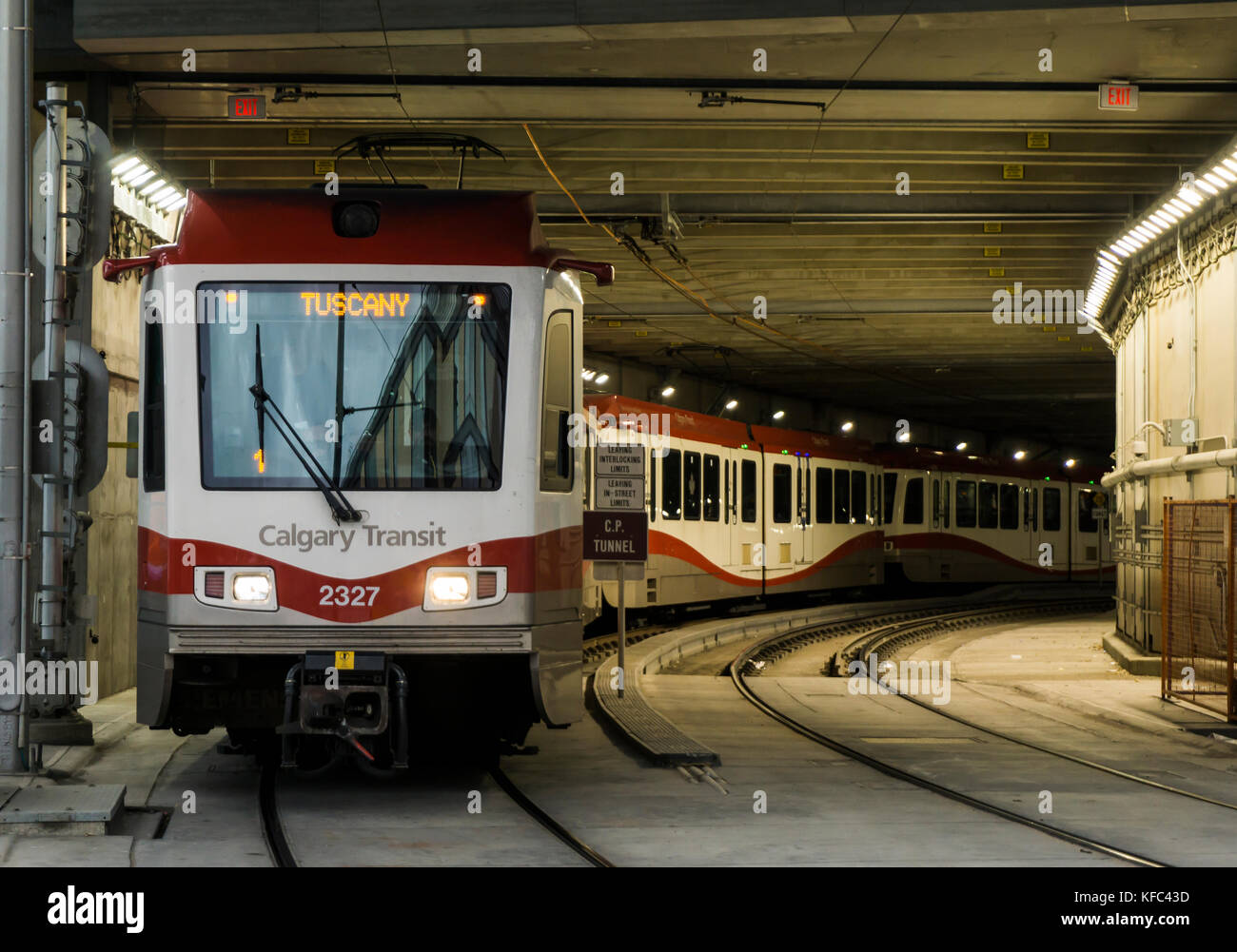 C-Train Calgary ab Stockfoto
