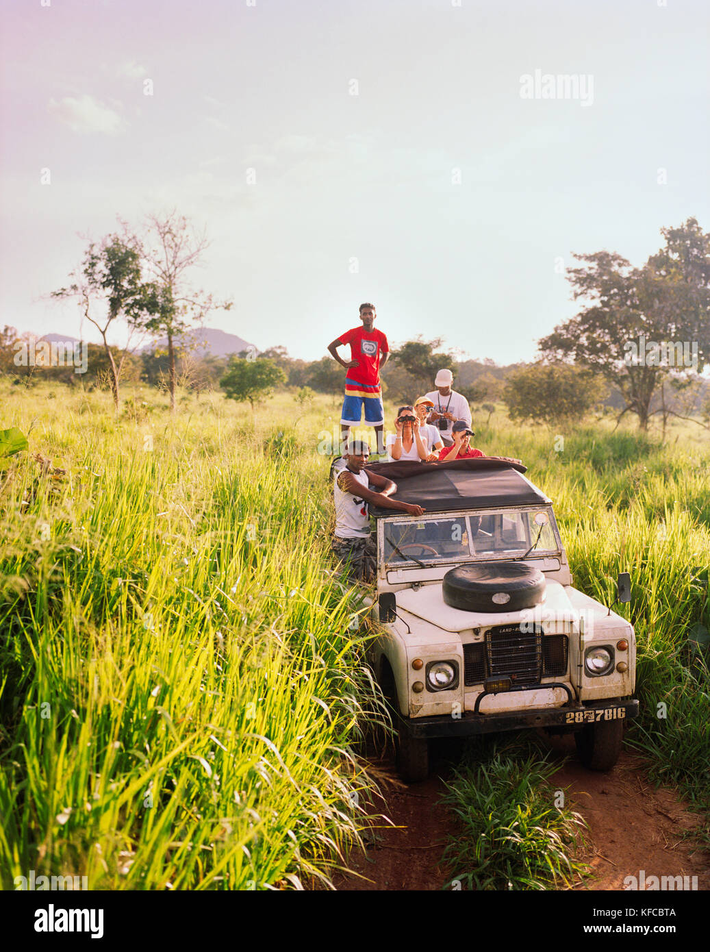 SRI LANKA, Asien, Touristen in der udawalawe National Wildlife Park Reisen Stockfoto