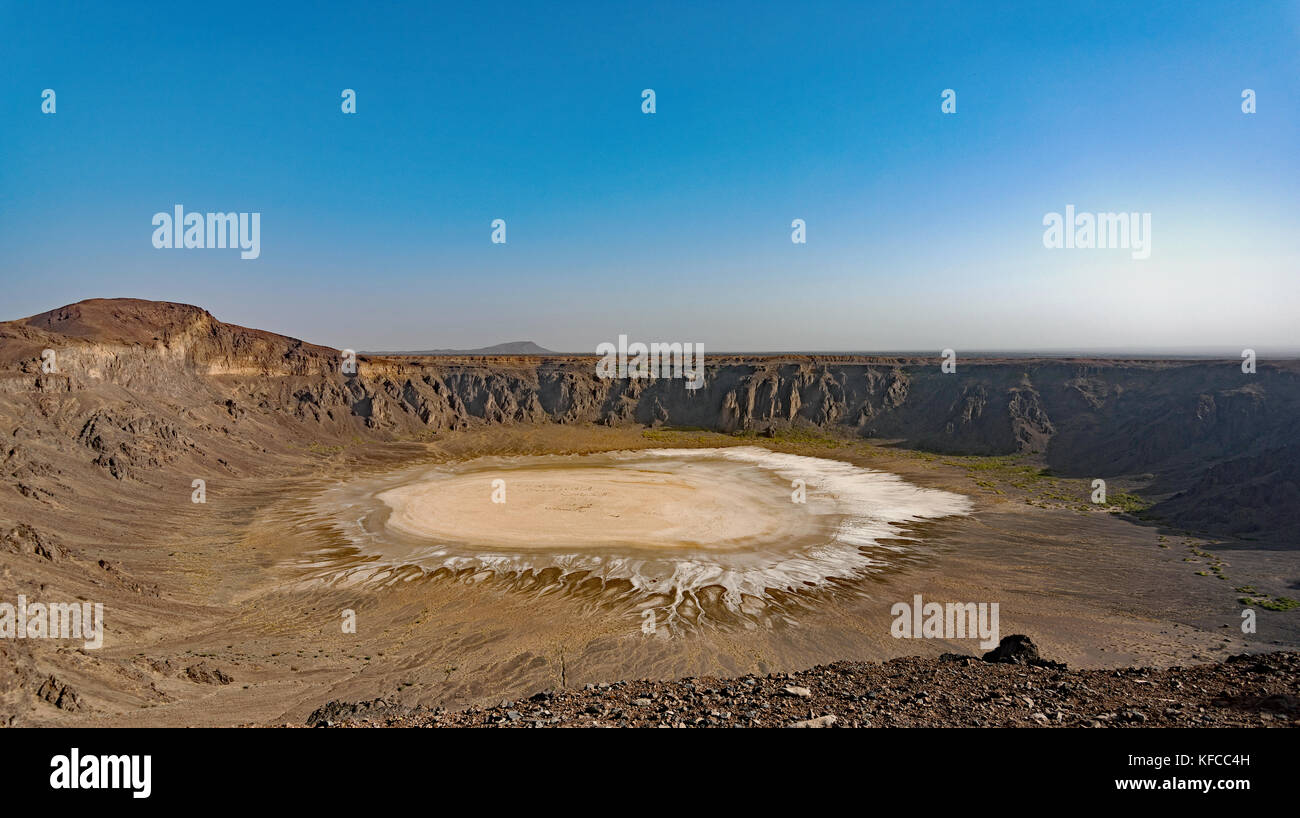 Al wahba Krater, etwa 270 km von taif in Saudi-Arabien. recht abgelegen und Kennzeichnung als 2017. Bleibt der vulkanischen Explosion. sehr spektakulär. Stockfoto
