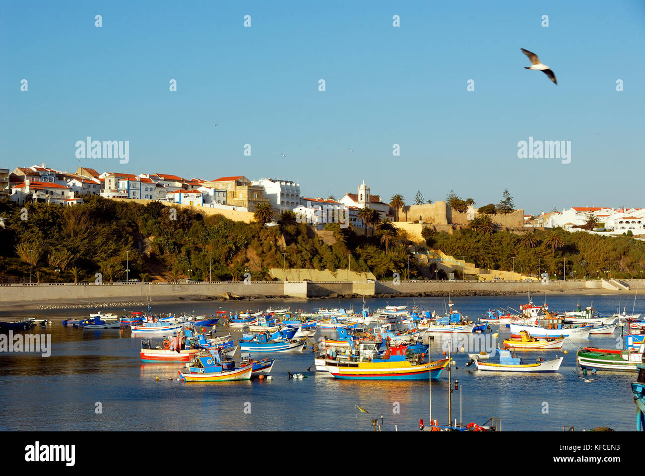 Fischerhafen von Évora, Alentejo, Portugal Stockfoto