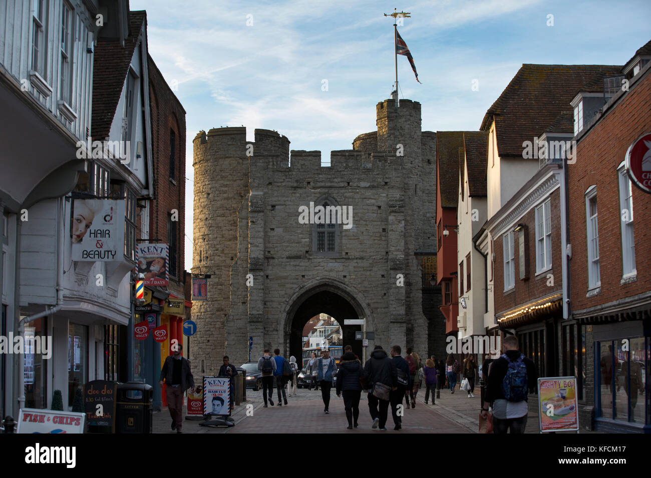 Pilgerfahrt nach Canterbury, der Teil der Alten gehen 220 800 Pilger auf dem Weg von Southampton nach Canterbury, England, Vereinigtes Königreich. Stockfoto