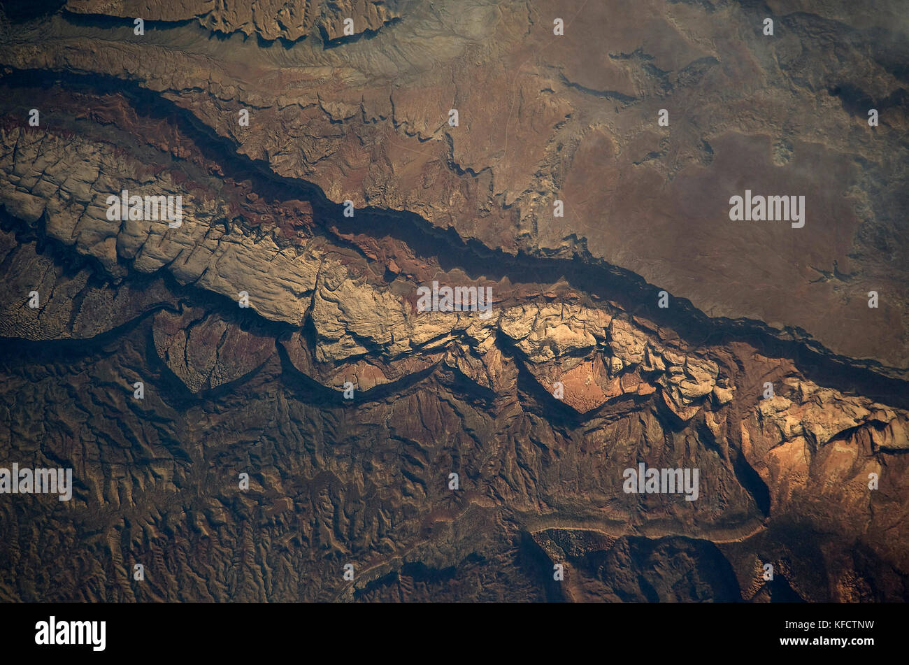 Einen Teil des Großen Thomson Mesa in der Nähe des südlichen Ende des Capitol Reef National Park gelegen. Stockfoto