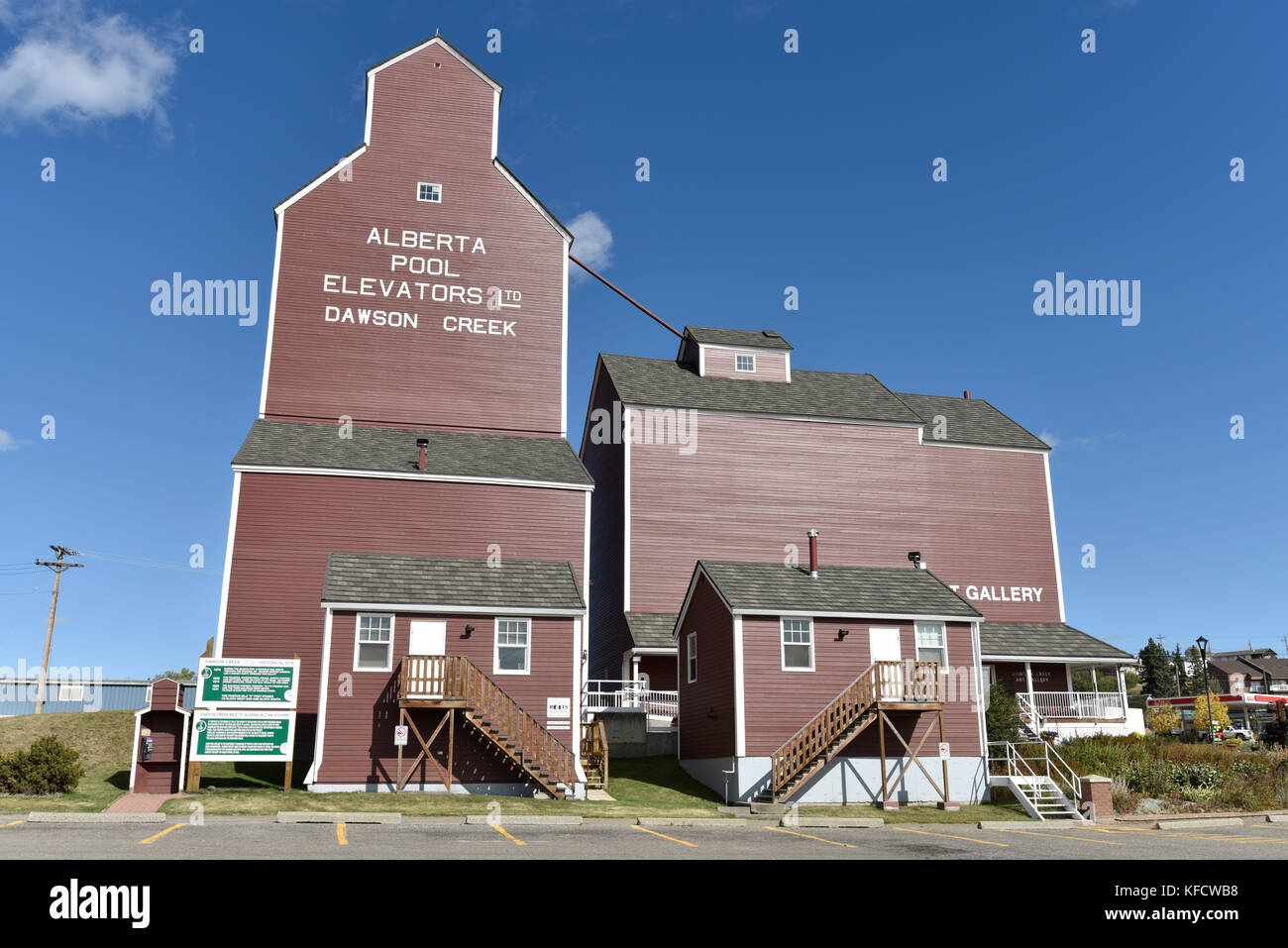 Dawson Creek, Alcan, Alaska Highway, British Columbia, Kanada Stockfoto